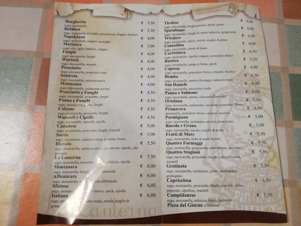 Menu_Pizzeria La Lanterna Decimomannu_Decimomannu_image_2