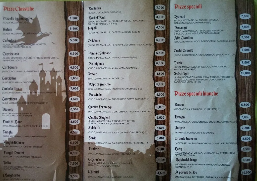 Menu_Pizzeria Dracarys_Decimomannu_image_1