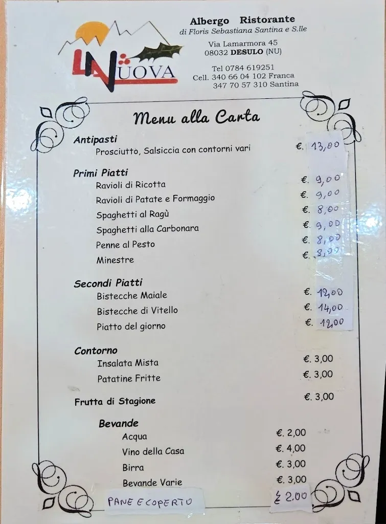 Menu_Bar Ristorante la locanda_Desulo_image_1