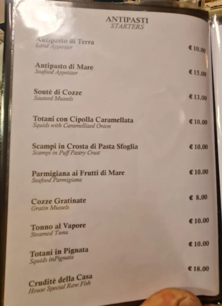 Menu_OSTERIA SANT’ ANGELO. _Gallipoli_image_2