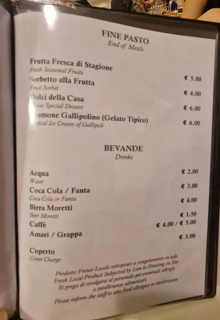 Menu_OSTERIA SANT’ ANGELO. _Gallipoli_image_3