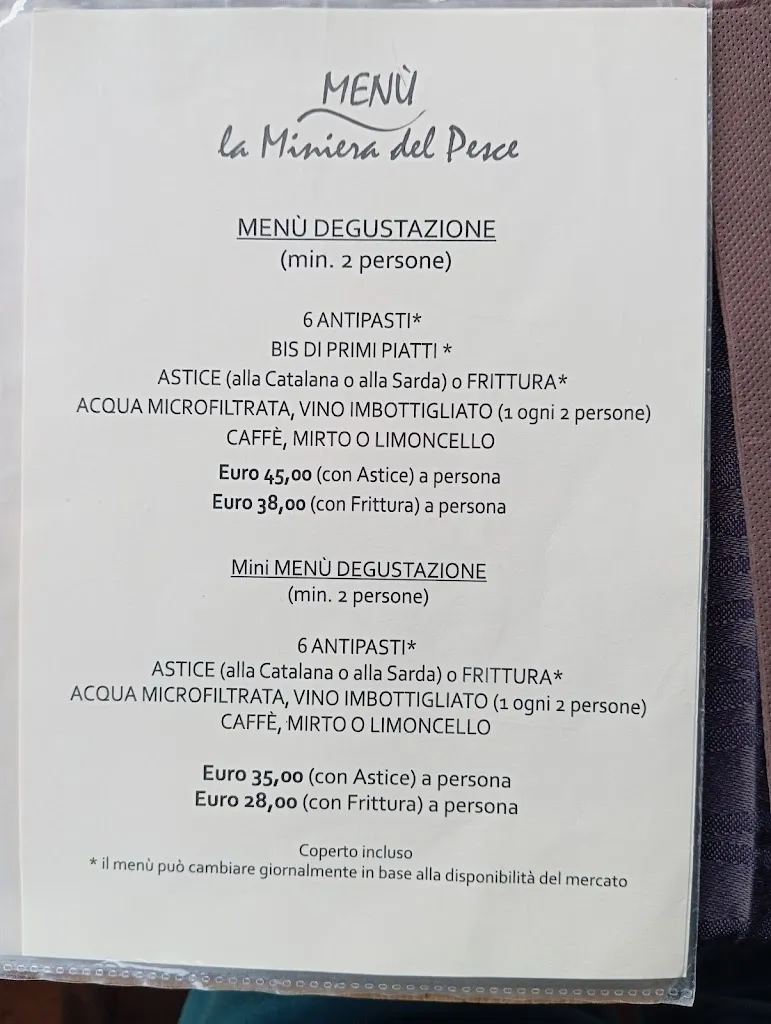 Menu_La miniera del Pesce_Capoterra_image_1