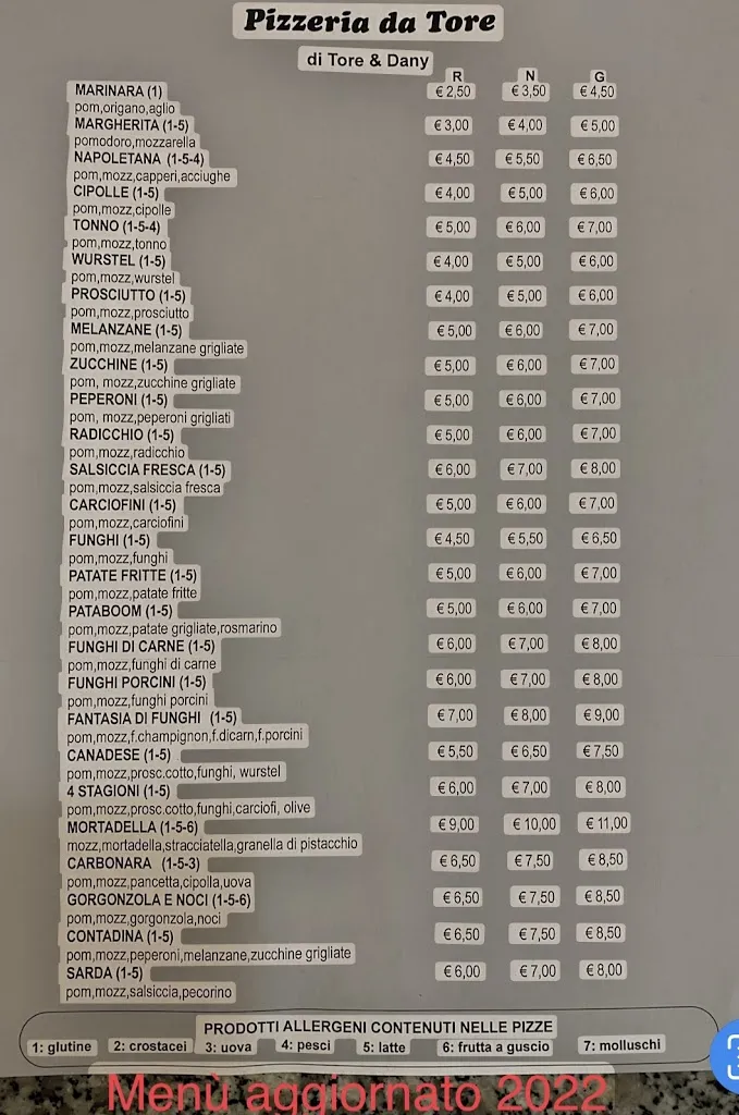Menu_Pizzeria Da Tore_Capoterra_image_1