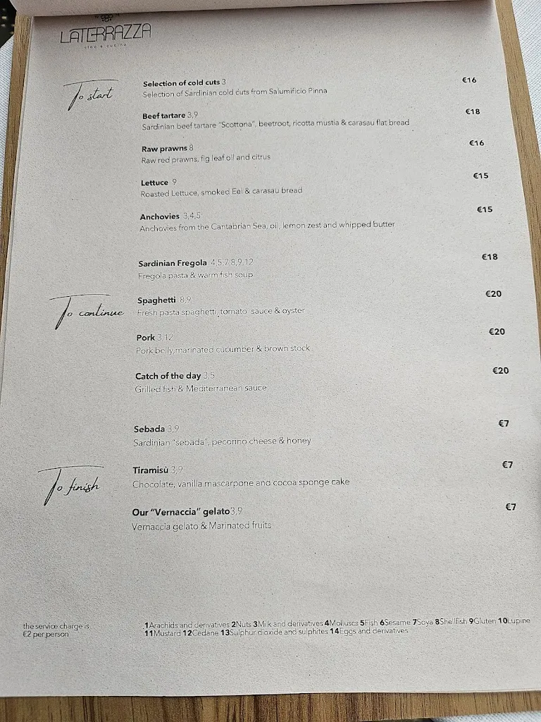 Menu_La Terrazza: Bar, Caffetteria, Gelateria, Vineria, Bistrot_Capoterra_image_2