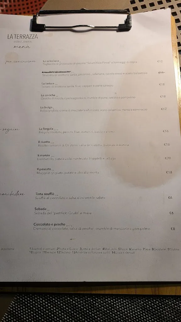 Menu_La Terrazza: Bar, Caffetteria, Gelateria, Vineria, Bistrot_Capoterra_image_3