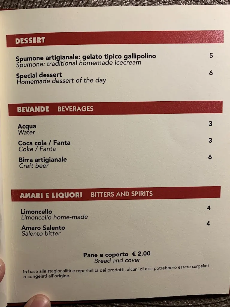 Menu_Da Clara_Gallipoli_image_2