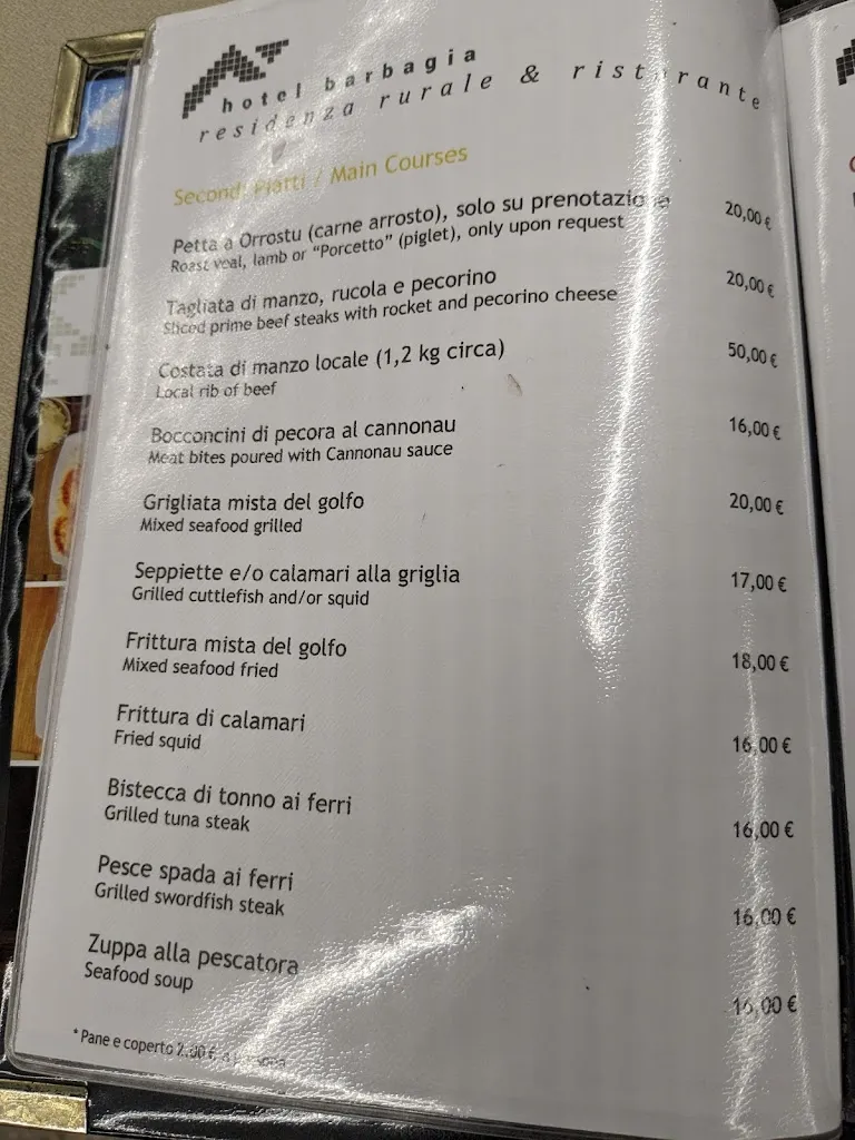 Menu_HOTEL BARBAGIA Ristorante Tipico e Residenza Rurale ai Piedi del Supramonte_Dorgali_image_3