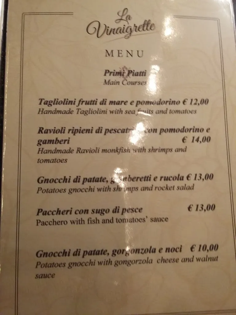 Menu_Ristorante La Vinaigrette_Gallipoli_image_1