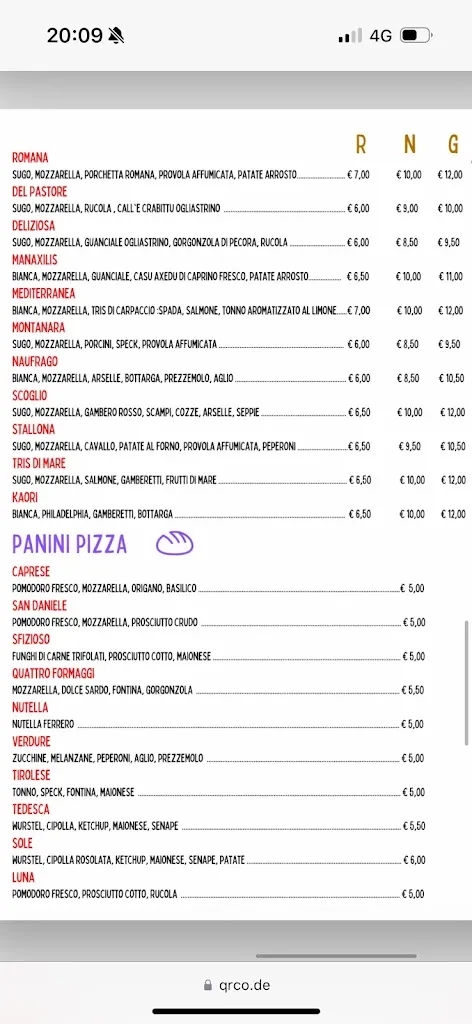 Menu_Bardy's Relax Food & Drink House_Dolianova_image_3