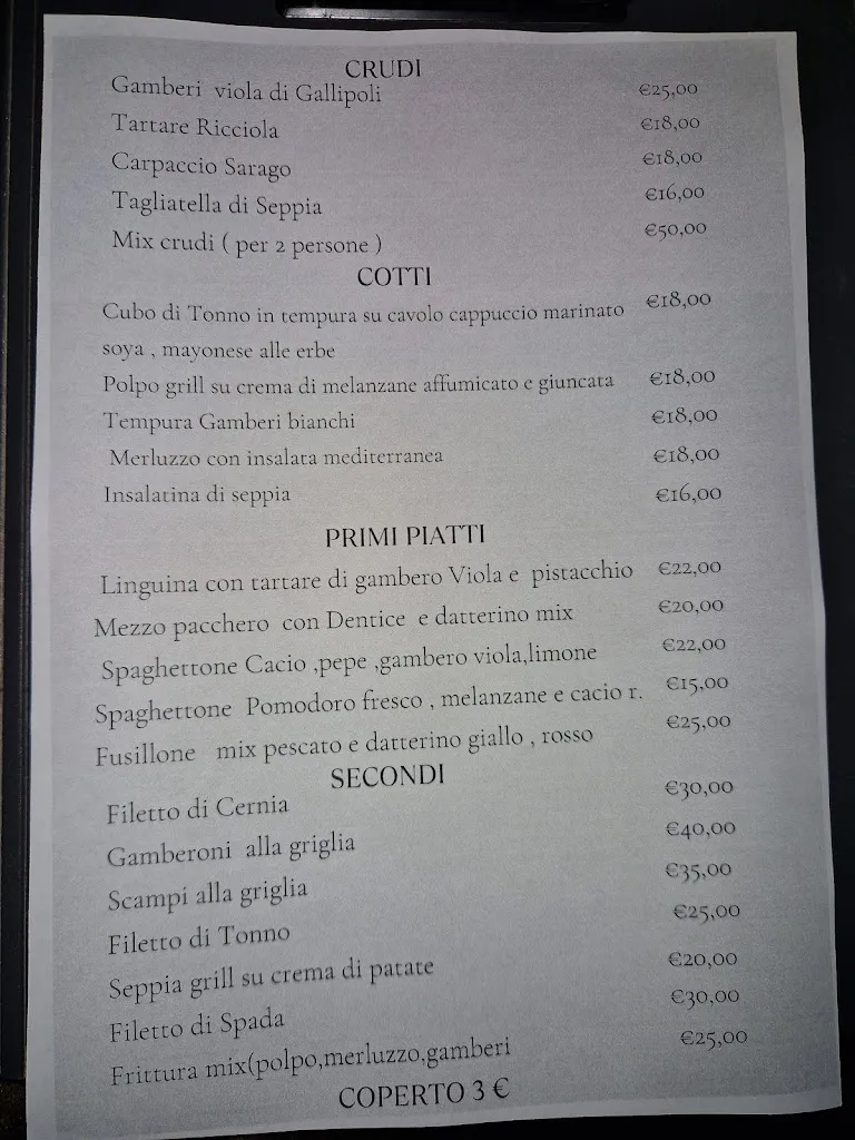 Menu_AMU Fish Restaurant & Store_Gallipoli_image_1