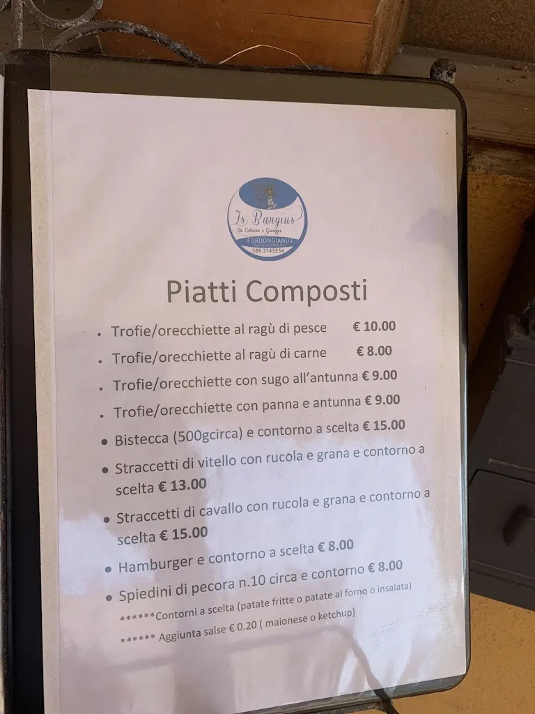 Menu_Bar Ristorante Pizzeria Is Bangius_Fordongianus_image_3