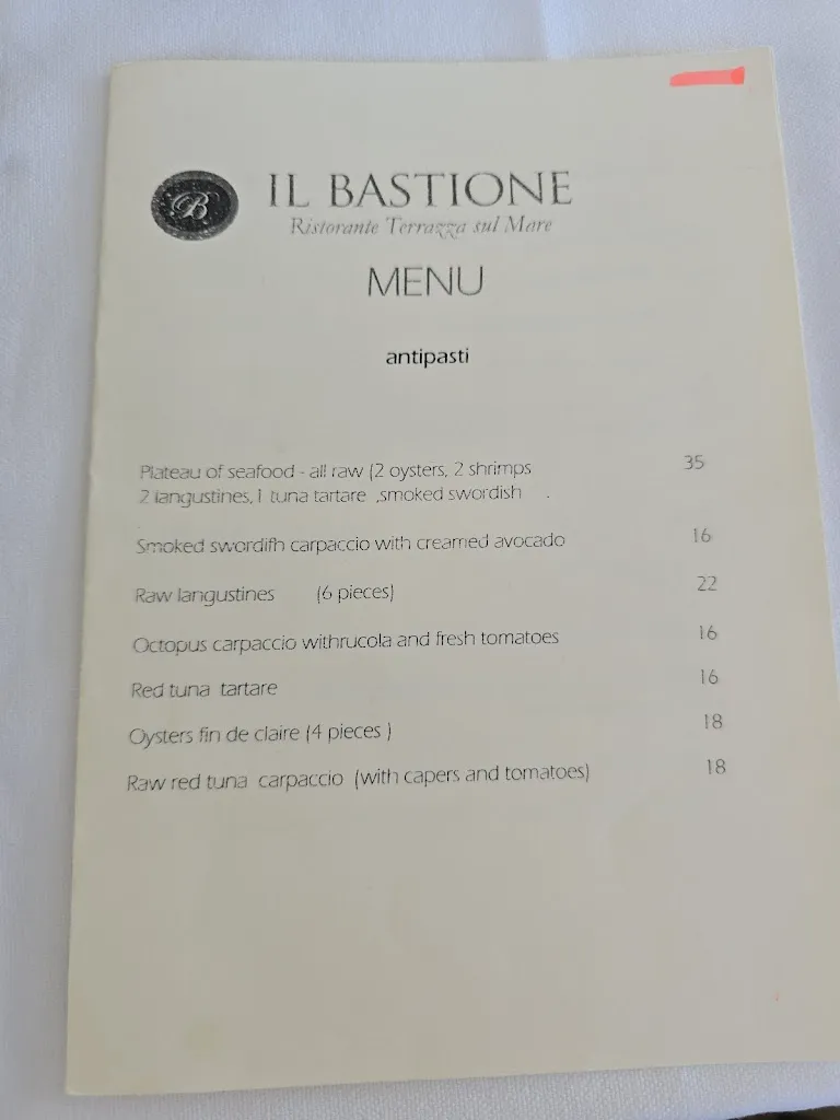 Menu_Il Bastione_Gallipoli_image_3
