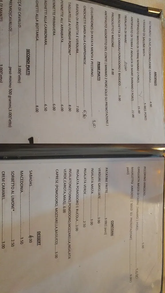 Menu_La Taverna del Conte Pizzeria - Ristorante_Gesturi_image_1