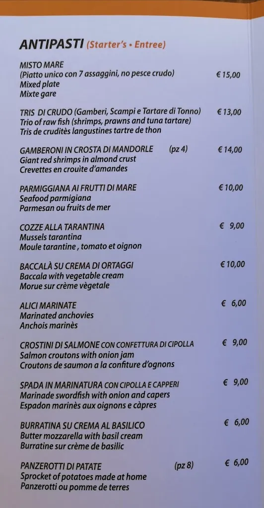 Menu_Trattoria La Stazione_Gallipoli_image_3