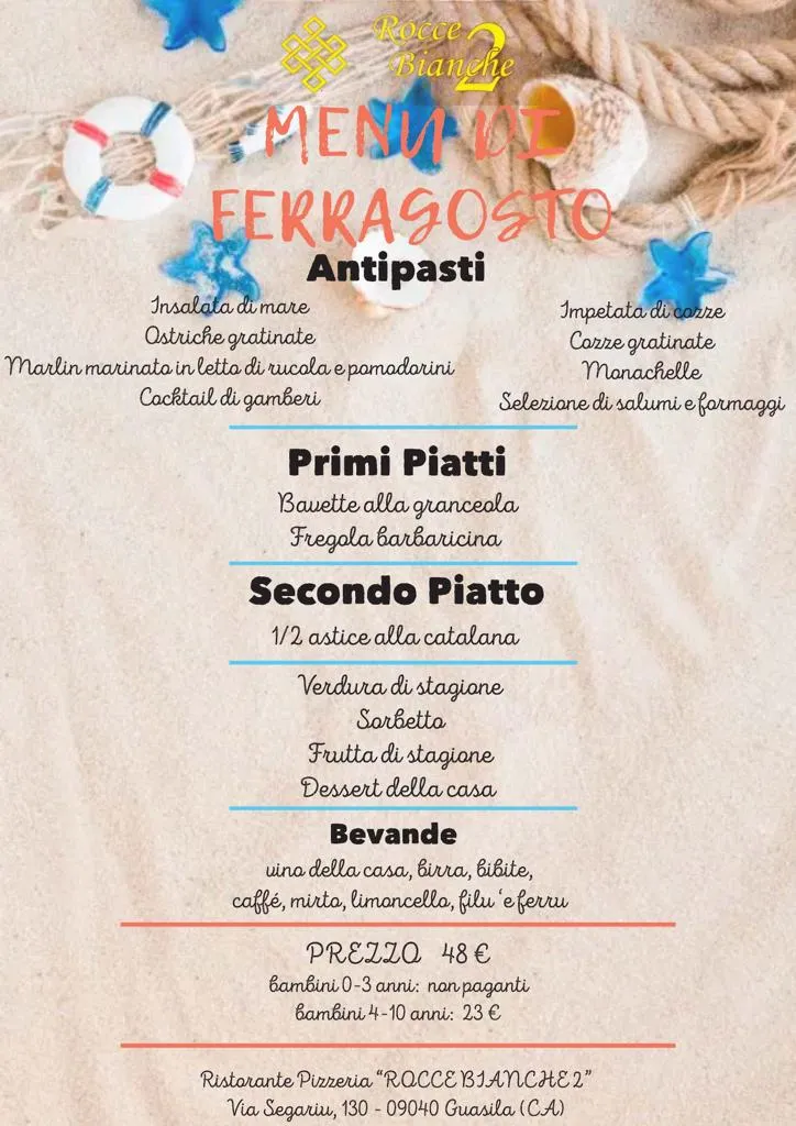 Menu_Ristorante Pizzeria Rocce Bianche 2 Guasila_Guasila_image_2