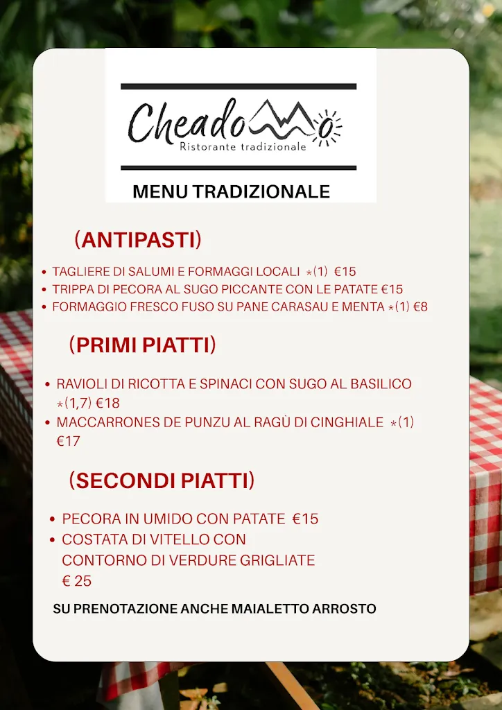 Menu_Cheadommo Ristorante tradizionale_Irgoli_immagine_2
