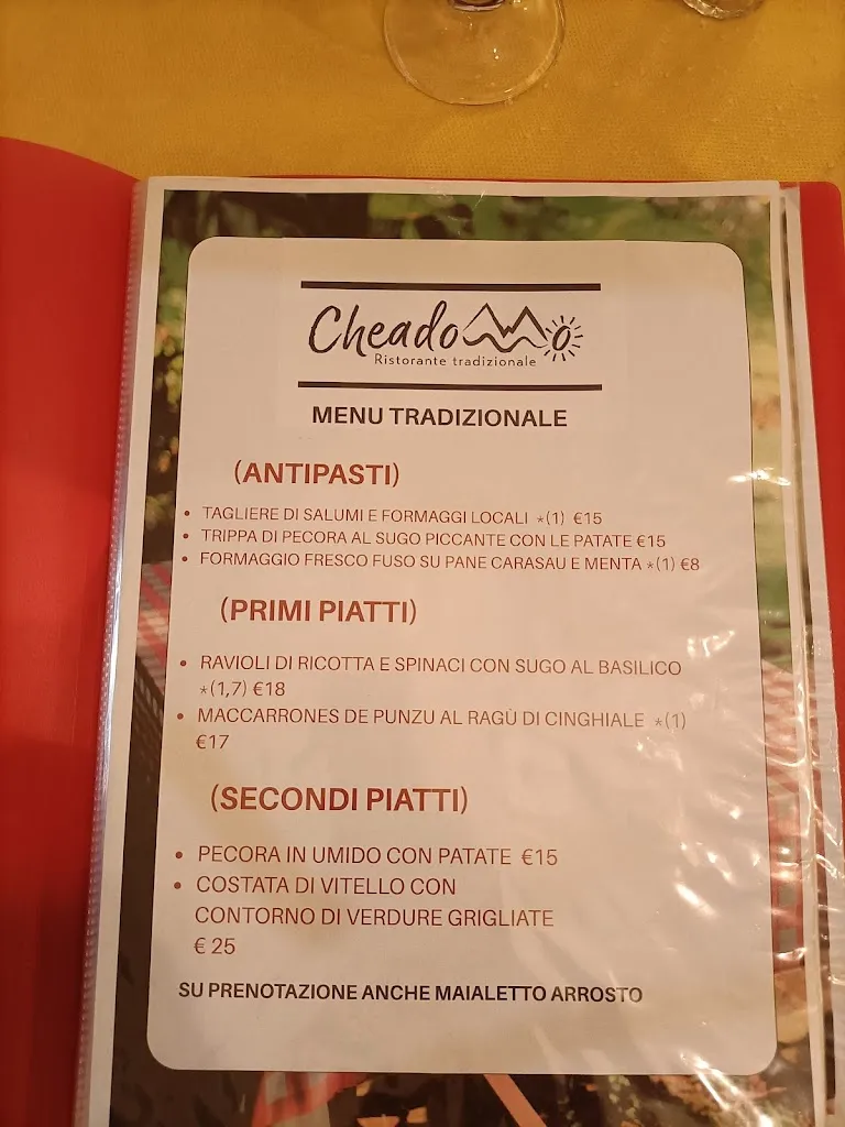 Menu_Cheadommo Ristorante tradizionale_Irgoli_immagine_3