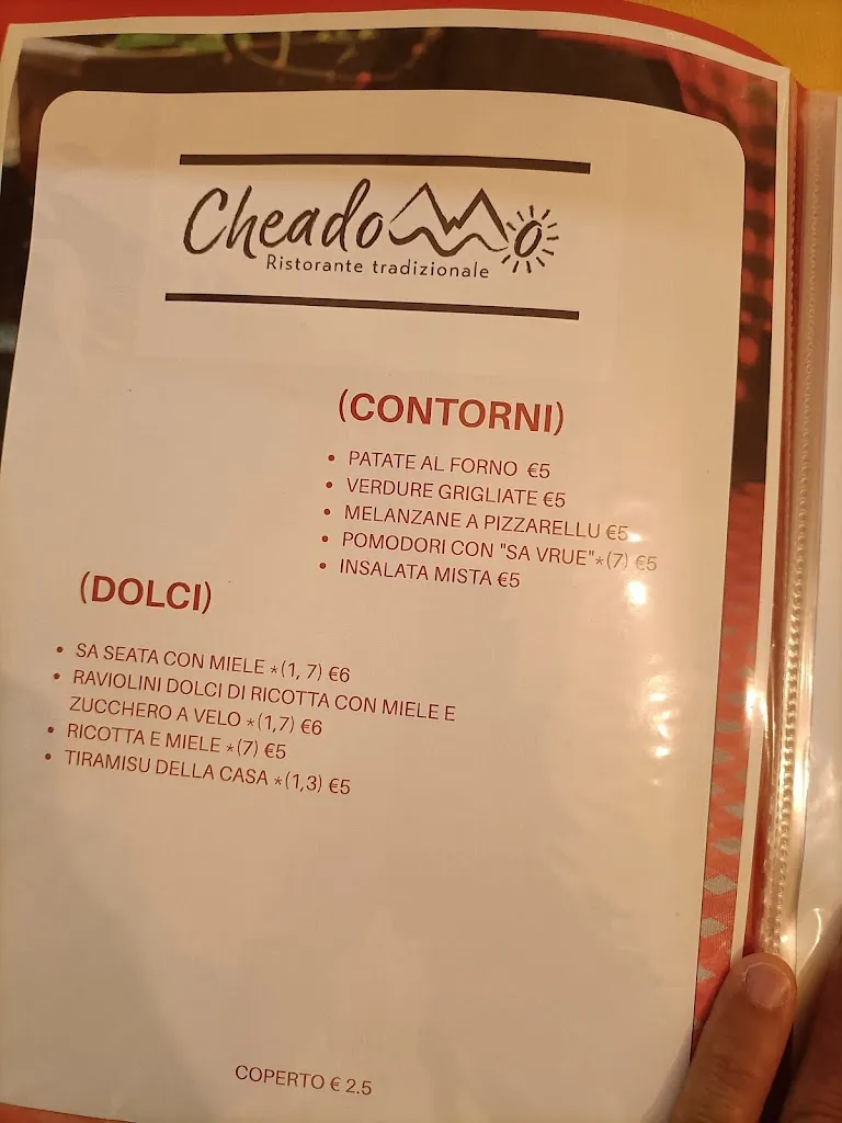 Menu_Cheadommo Ristorante tradizionale_Irgoli_immagine_4