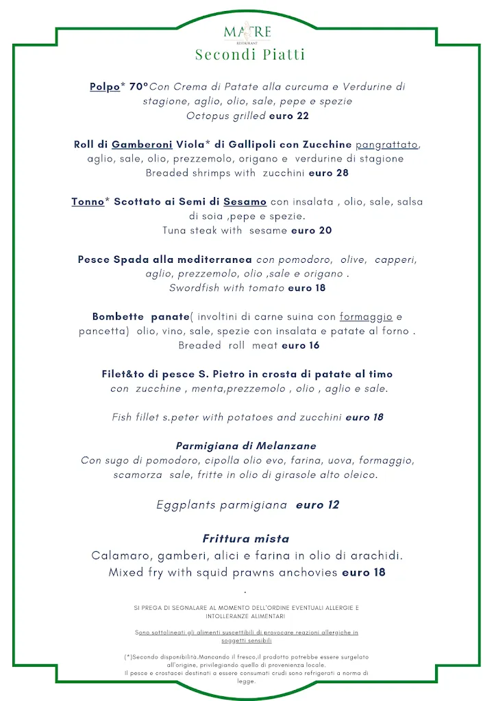 Menu_MATRE Ristorante_Gallipoli_image_1
