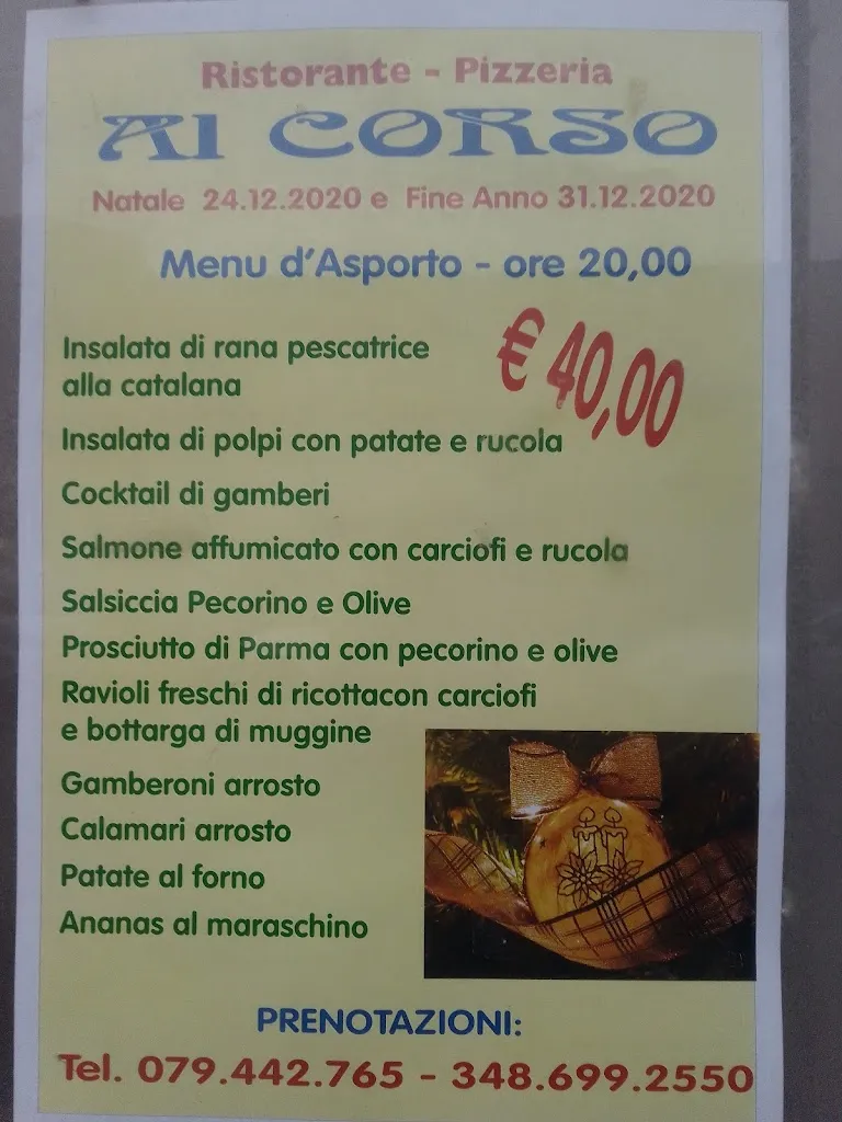 Menu_Ristorante Pizzeria Al Corso di Salvatore Malduca_Ittiri_image_2