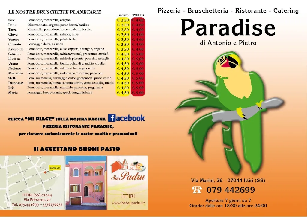 Menu_Ristorante Pizzeria Paradise_Ittiri_image_2