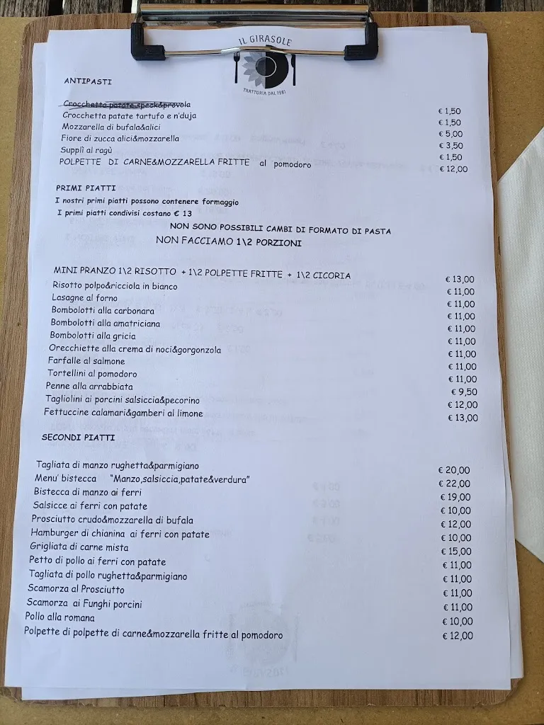 Menu_Ristorante Il Girasole dal 1981_Girasole_image_4