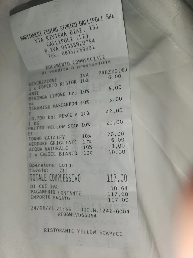 Iryna Dejakova_Yellow Scapece_Gallipoli_review