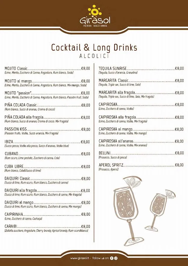 Menu_Pizzeria Ristorante Girasol_Girasole_image_1