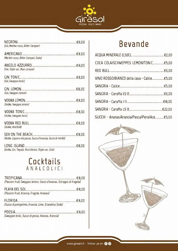 Menu_Pizzeria Ristorante Girasol_Girasole_image_2