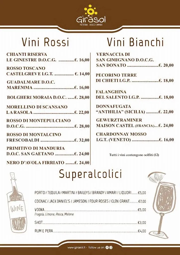 Menu_Pizzeria Ristorante Girasol_Girasole_image_3
