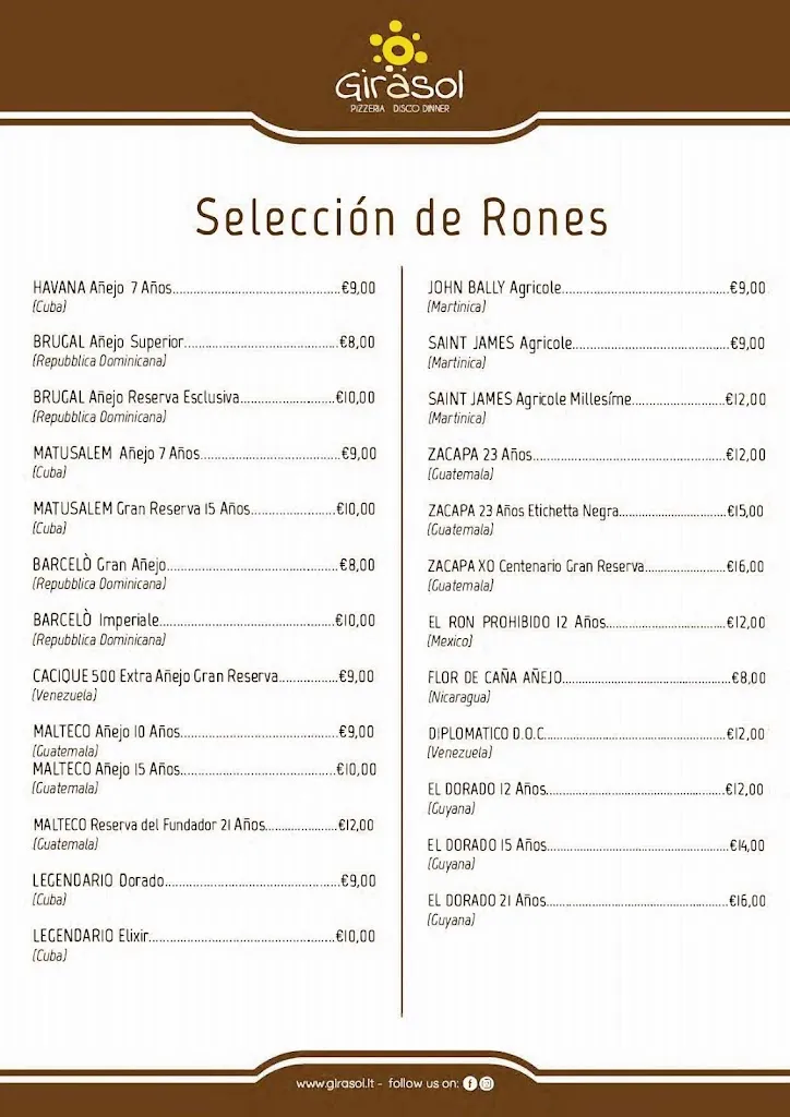 Menu_Pizzeria Ristorante Girasol_Girasole_image_4