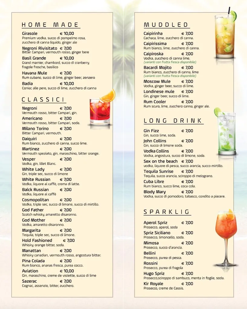 Menu_Girasole Lounge Bar Lido e Spiaggia Attrezzata_Girasole_image_1