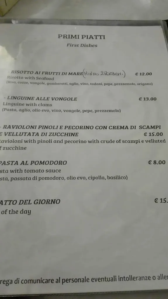 Menu_Trattoria Rosinella_Gallipoli_immagine_4