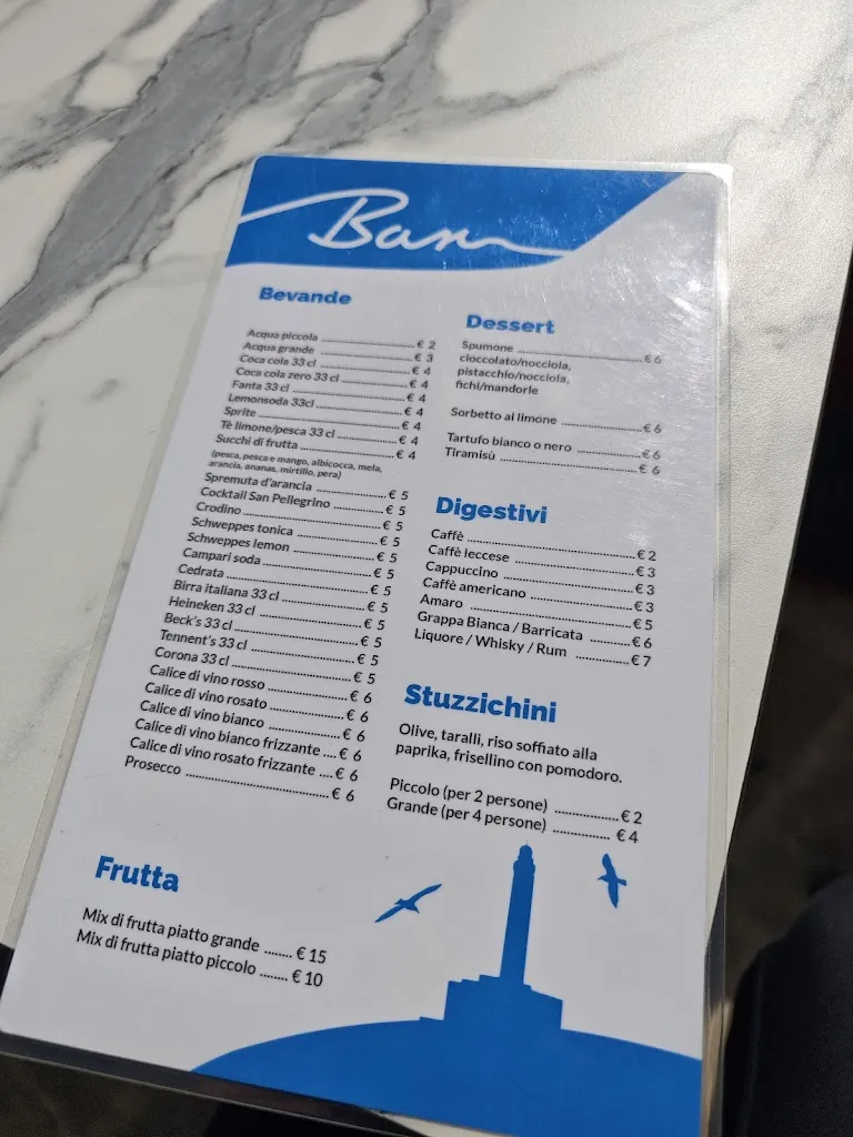 Menu_Il Faro Restaurant - Sunset Bar_Gallipoli_image_2