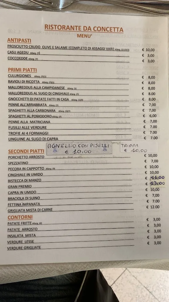 Menu_HOTEL RISTORANTE A JERZU DA CONCETTA_Jerzu_image_4