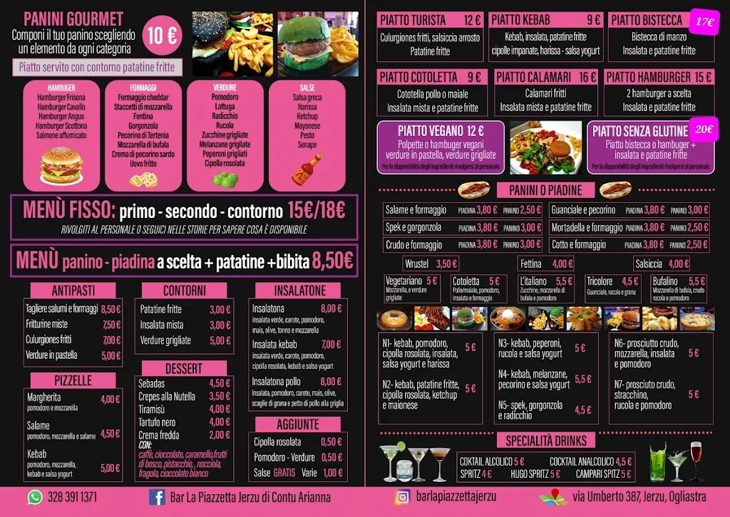 Menu_Bar la Piazzetta di Contu Arianna_Jerzu_image_1