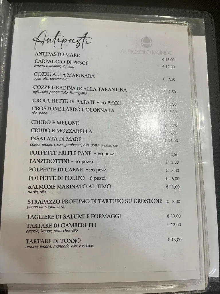 Menu_Al Piccolo Mondo_Francavilla Fontana_image_1