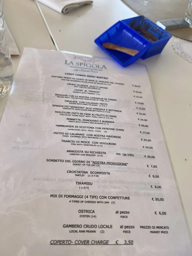 Menu_Ristorante La Spigola_Golfo Aranci_image_2