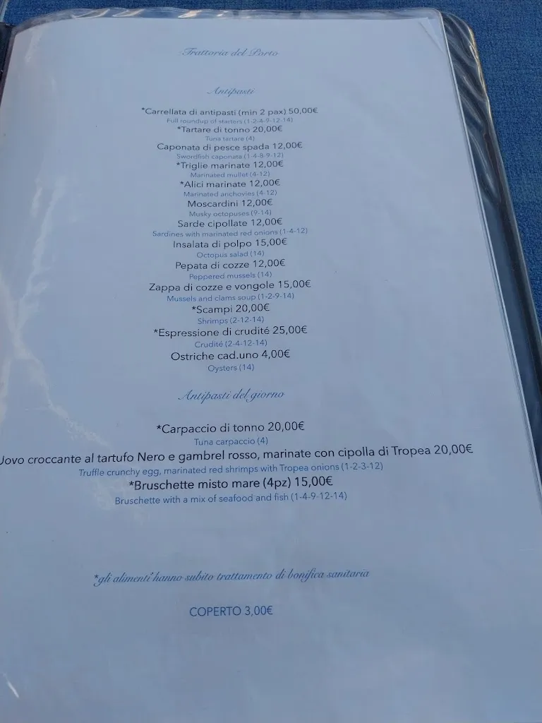 Menu_Trattoria del Porto_Golfo Aranci_image_2