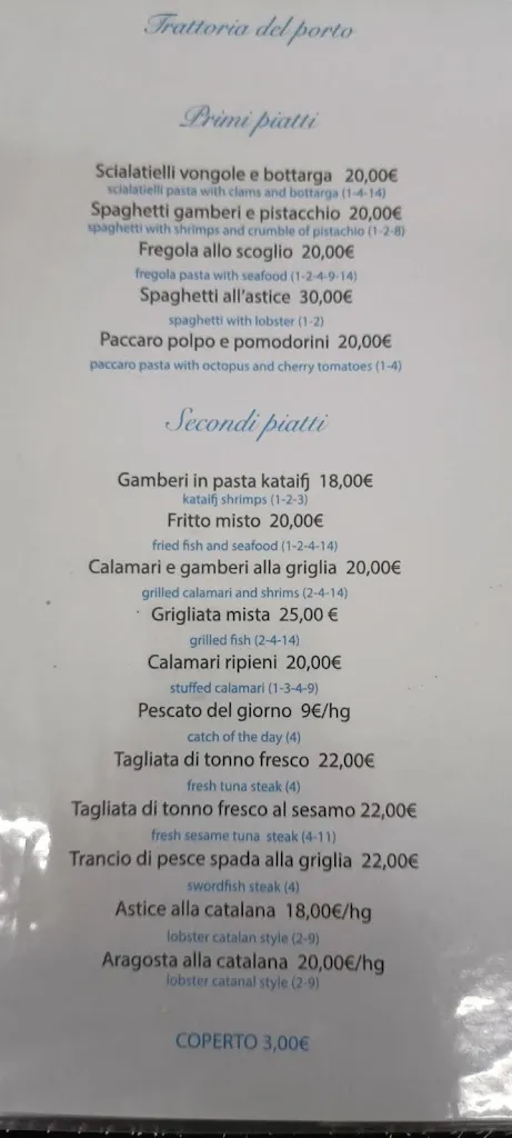 Menu_Trattoria del Porto_Golfo Aranci_image_4