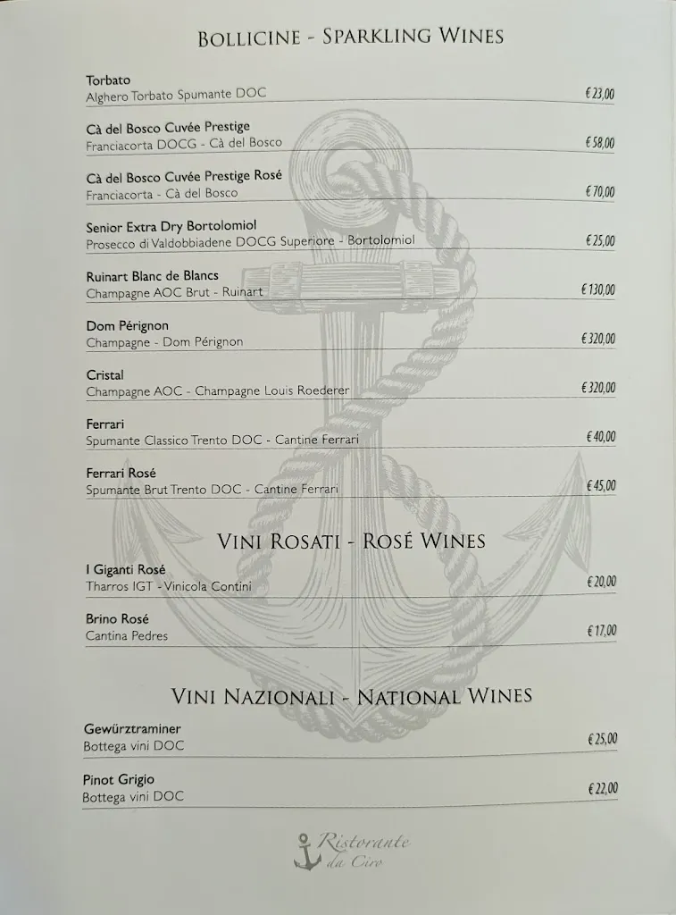 Menu_Ristorante da Ciro_Golfo Aranci_image_4