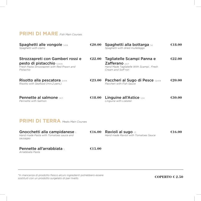 Menu_Ristorante La Lanterna_Golfo Aranci_immagine_2
