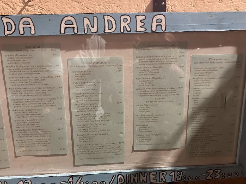 Menu_Ristorante Pizzeria Da Andrea_Golfo Aranci_image_2