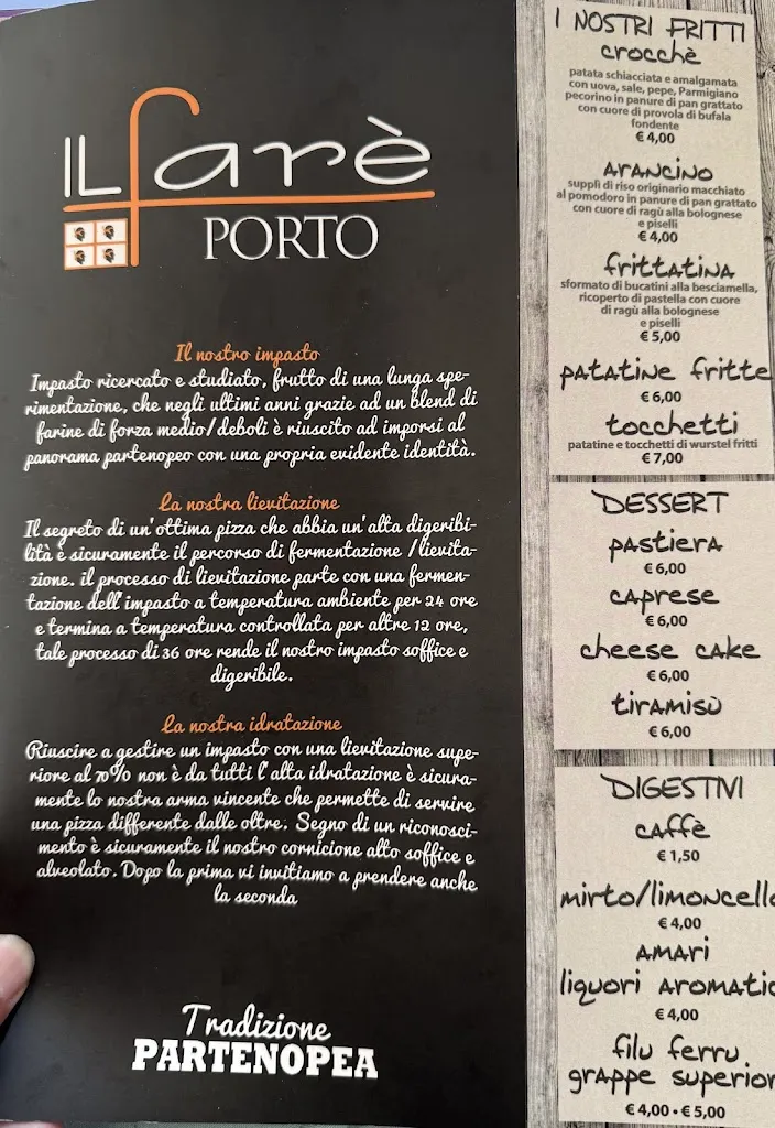 Menu_Il Fare' Porto | pizzeria_Golfo Aranci_image_2