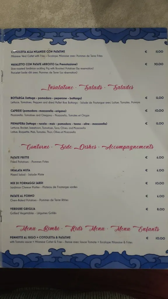 Menu_Ristorante Pizzeria Chiaro Di Luna_Golfo Aranci_image_1