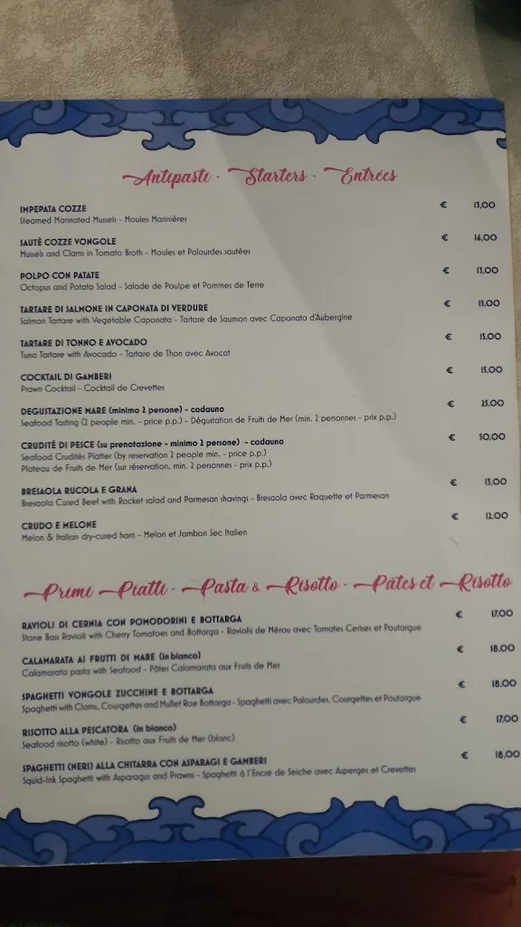 Menu_Ristorante Pizzeria Chiaro Di Luna_Golfo Aranci_image_2