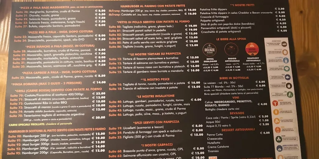 Menu_Suite 77_Francavilla Fontana_image_1