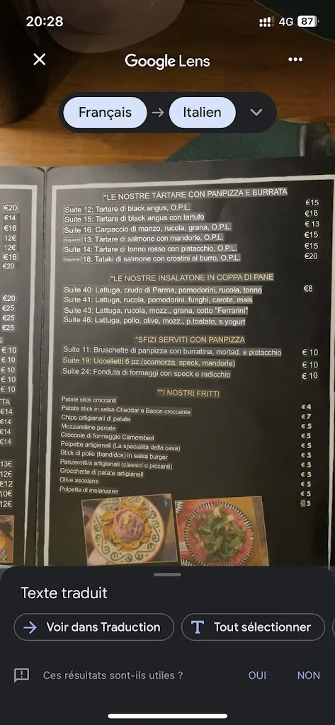 Menu_Suite 77_Francavilla Fontana_image_2