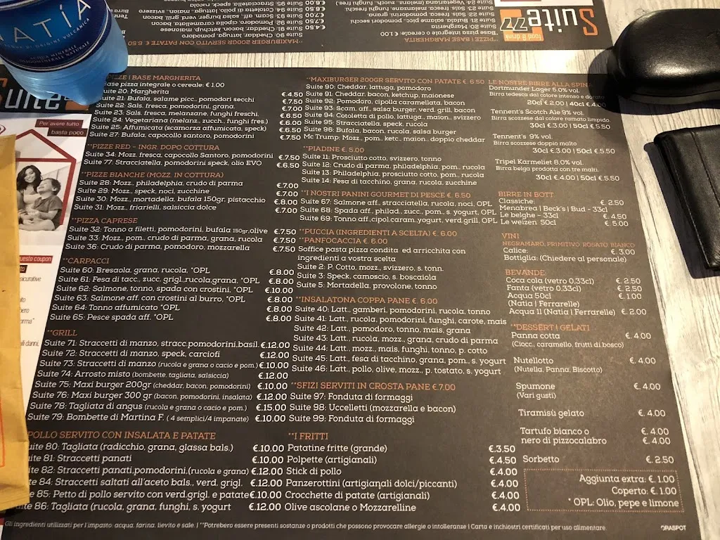 Menu_Suite 77_Francavilla Fontana_image_3