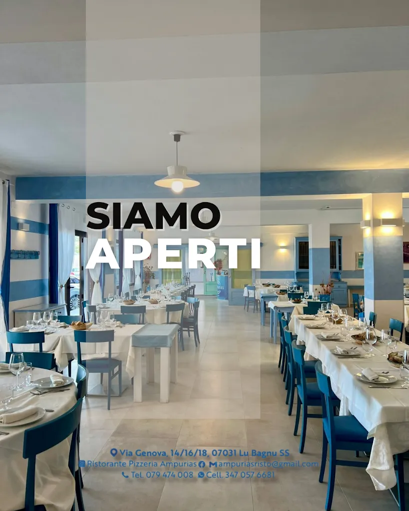 Ristorante Pizzeria Bar Ampurias restaurant in Lu Bagnu